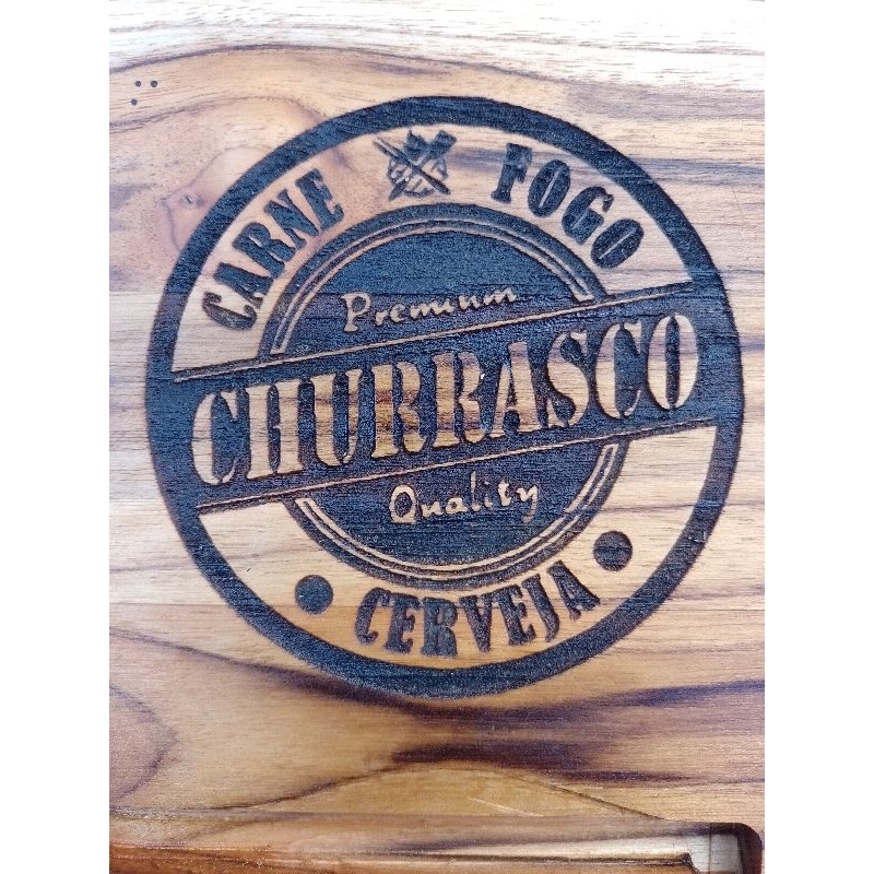 Tábua de Churrasco Gourmet com Gaveta Personalizada
