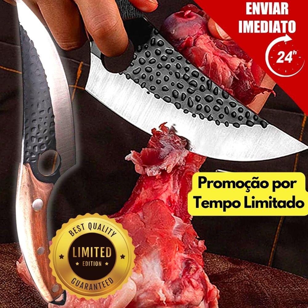 Faca churrasco Artesanal Personalizada Afiada aço inox cirúrgico com bainha em couro legítimo