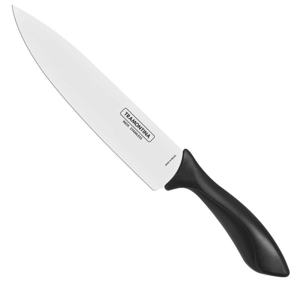 Faca Chef Tramontina Affilata Lâmina Aço Inox Cabo Polipropileno 8"