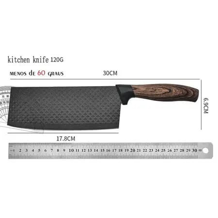 Conjunto De Facas Inox De 6 Peças Antiaderente Com Cabo Reforçado Descascador E Tesoura Cozinha